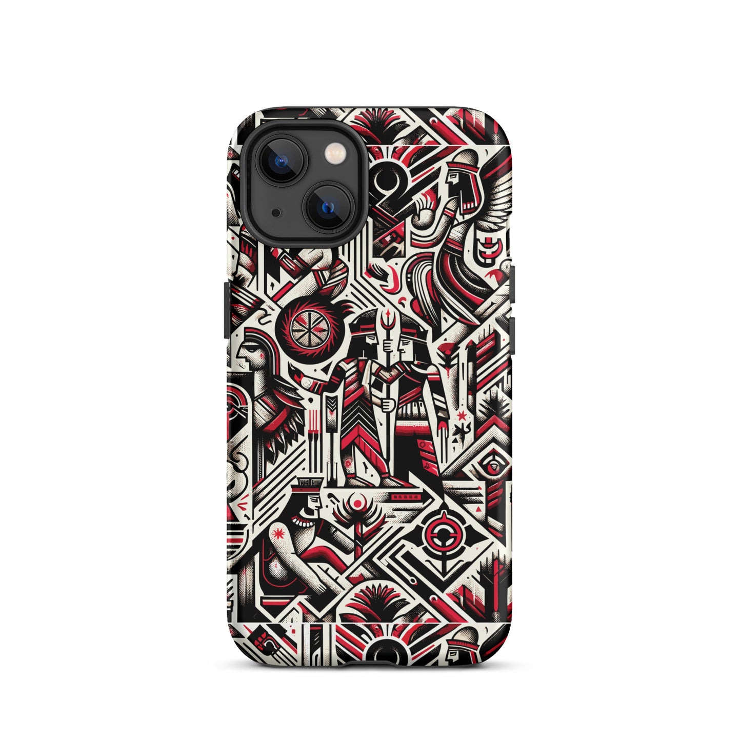 Anunakiz Red & Black Wall Pattern Tough Case for iPhone®