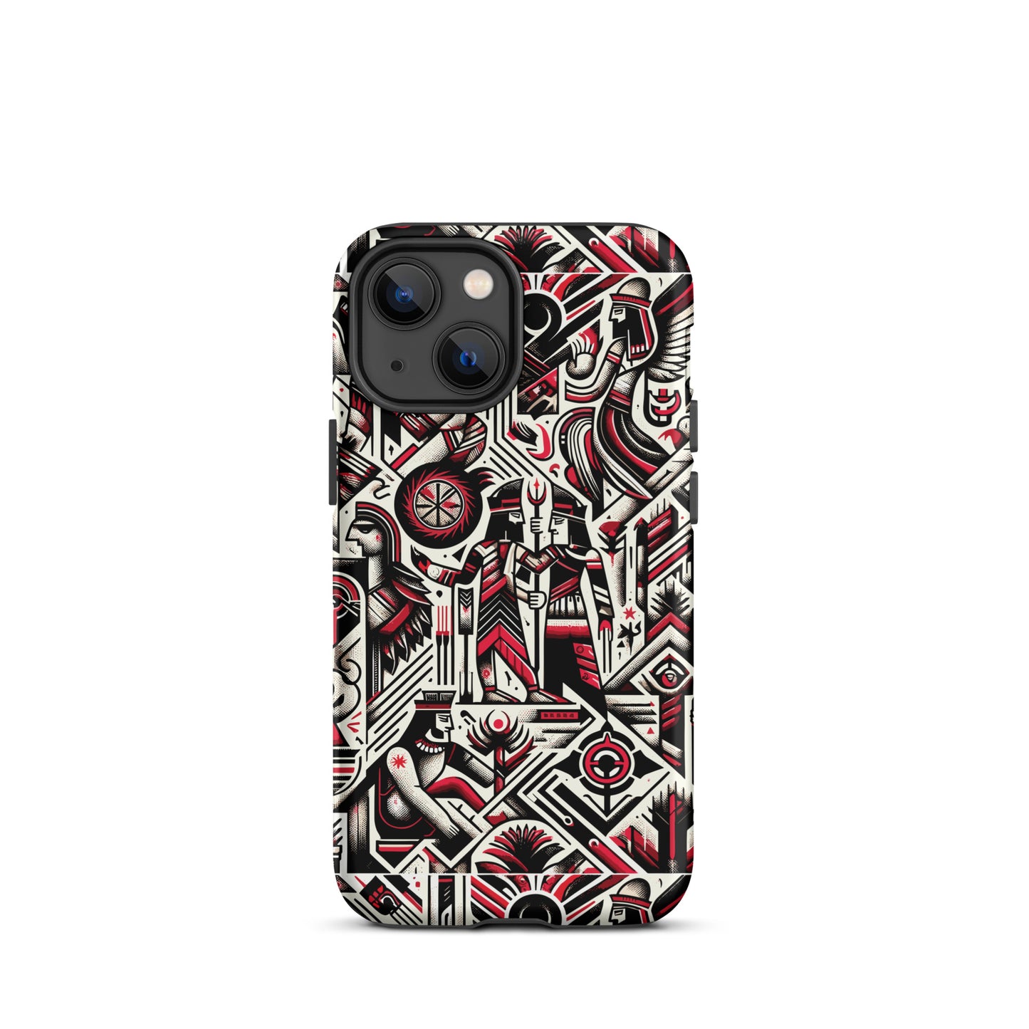 Anunakiz Red & Black Wall Pattern Tough Case for iPhone®