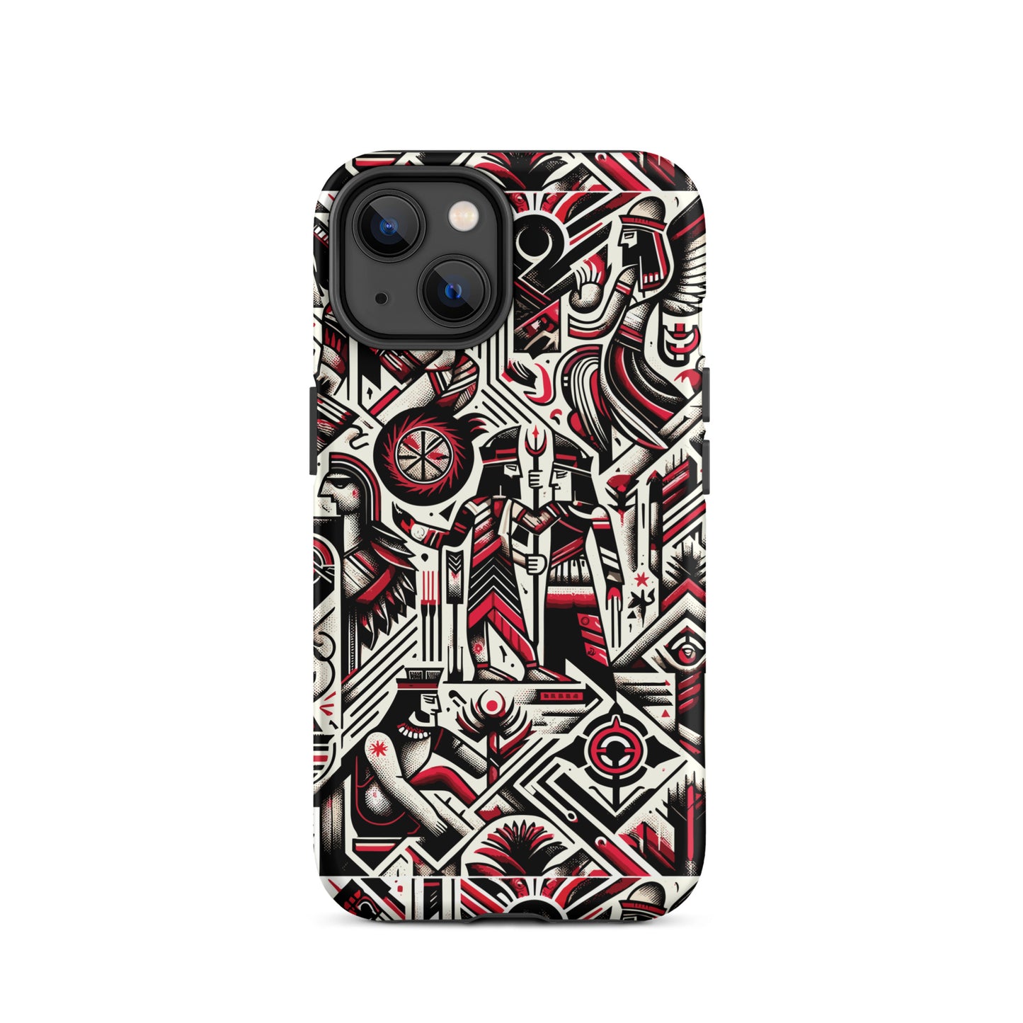 Anunakiz Red & Black Wall Pattern Tough Case for iPhone®