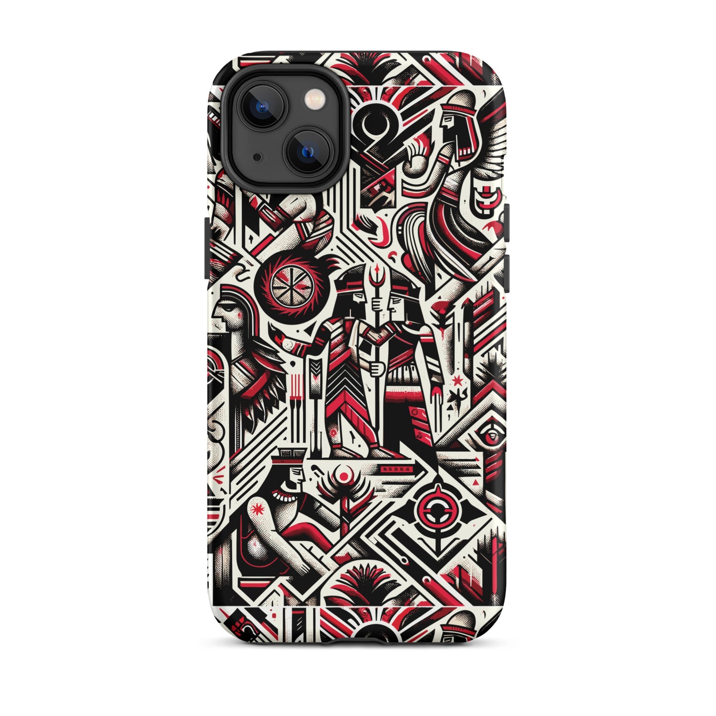 Anunakiz Red & Black Wall Pattern Tough Case for iPhone®