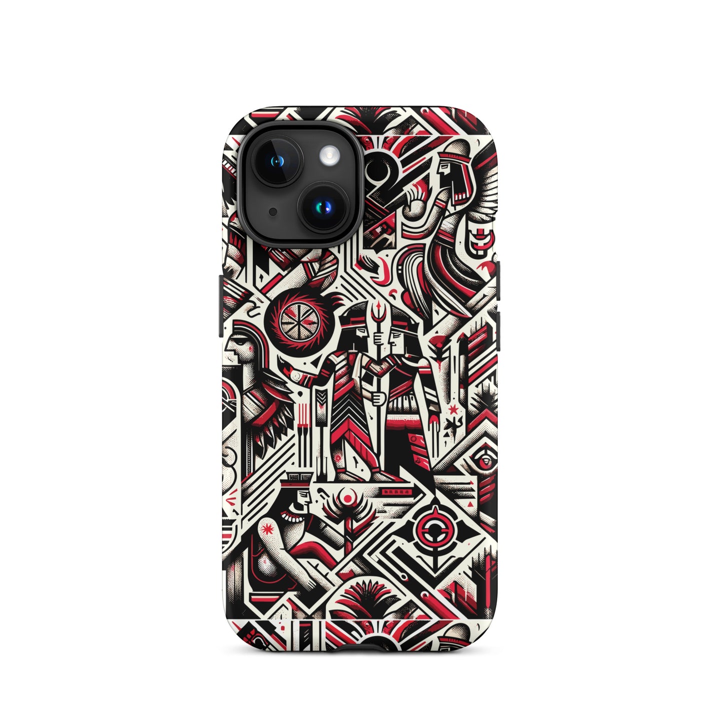 Anunakiz Red & Black Wall Pattern Tough Case for iPhone®