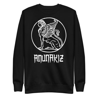 Anunakiz Sumerian Lammasu Large Logo Front Unisex Premium Sweatshirt