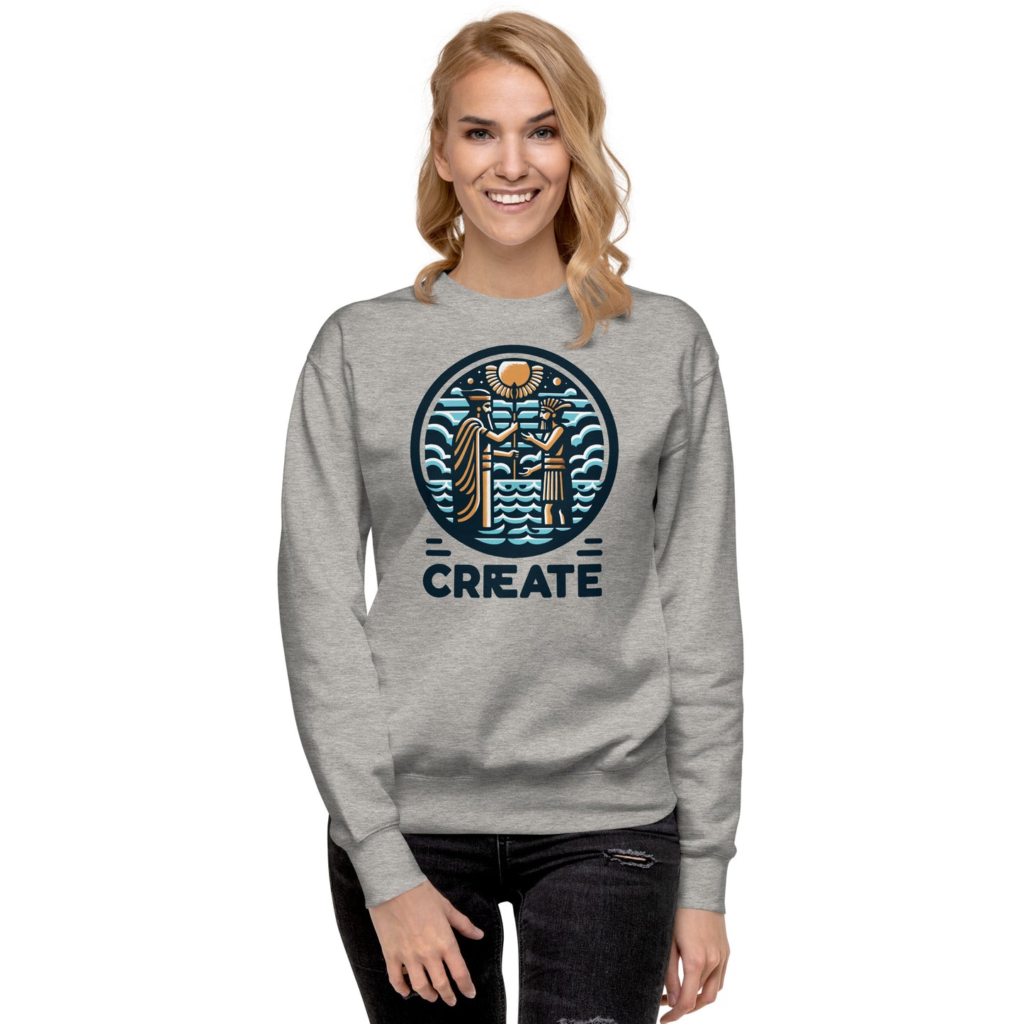 Anunakiz Create Sumerian LOGO Unisex Premium Sweatshirt