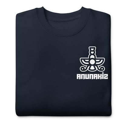 Anunakiz 777 White Logo Unisex Premium Sweatshirt