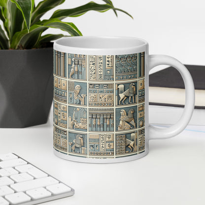 Anunakiz Uruk Wall White glossy mug