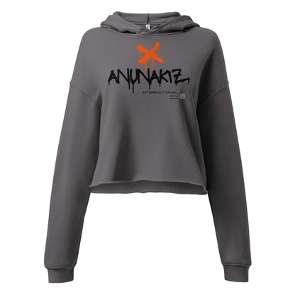 Anunakiz Graffiti Crop Hoodie