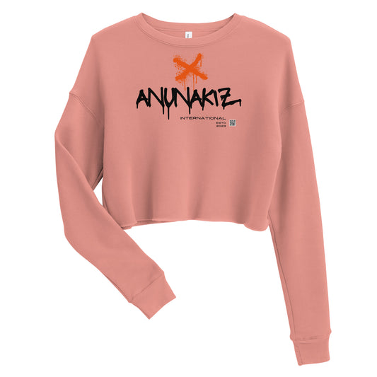 Anunakiz Graffiti Crop Sweatshirt