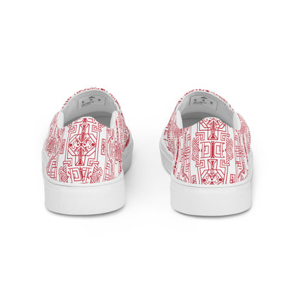 Anunakiz Sumerian Geometry Women’s slip-on canvas shoes